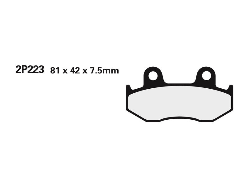 NISSIN Ulicné /Terénne sinterované kovové brzdové doštičky - 2P-223STMX 2P-223STMX 