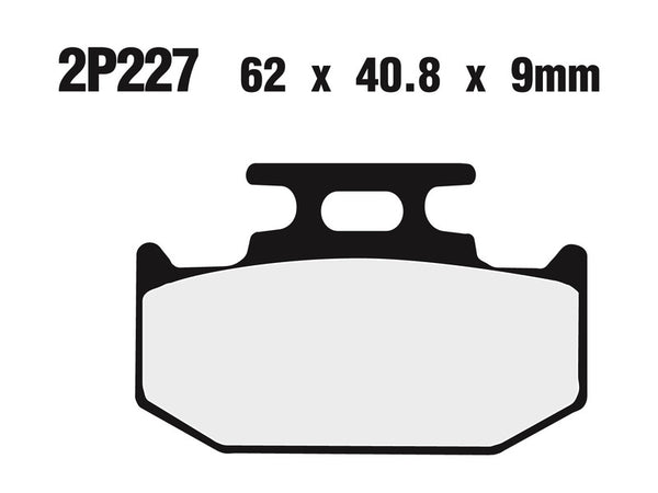 Nissin Off-Road polu-metalni kočni jastučići-2P-227GS 2P-227GS