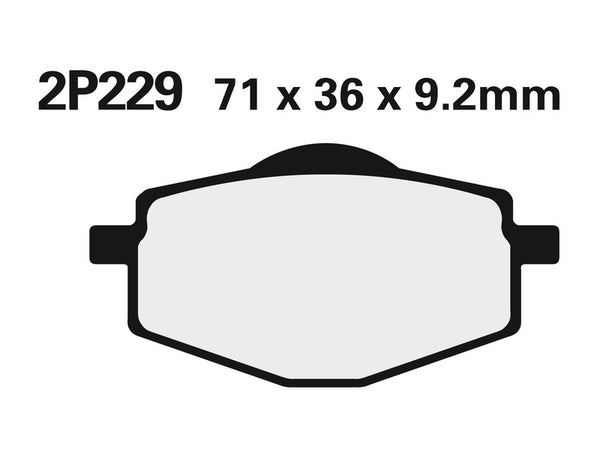 NISSIN Off-Road polu-metalne kočione pločice - 2P-229GS 2P-229GS 