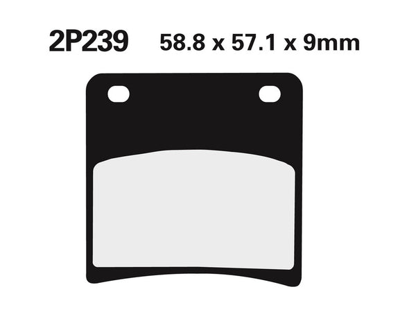 Nissin Street Semi-Metallic Brake Pads-2p-239NS 2p-239NS