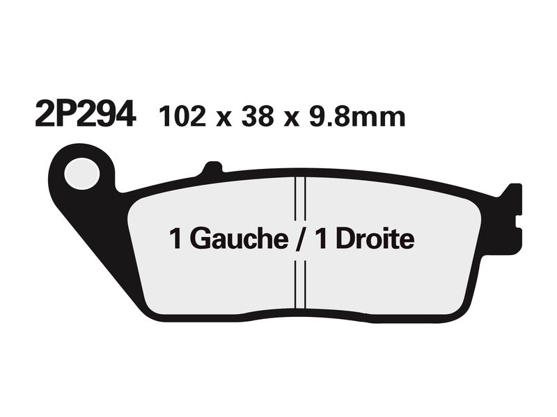 NISSIN Ulične /Terenske Sinterirane metalne kočione pločice - 2P-281ST 2P-281ST 