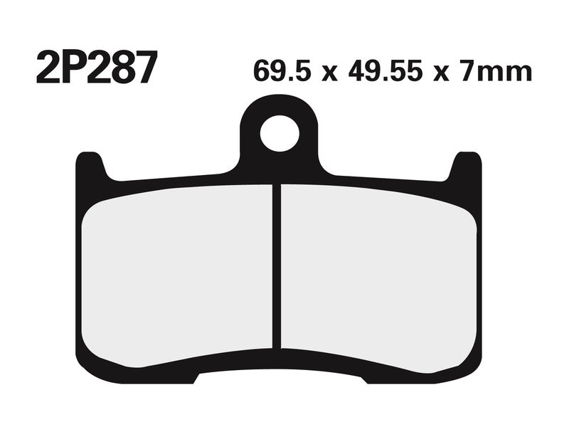 NISSIN Ulične /Terenske sinterirane metalne kočione obloge - 2P-287ST 2P-287ST 