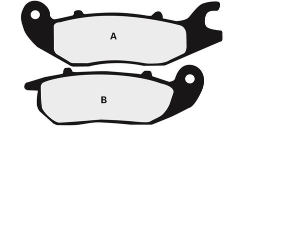 Nissin Street Semi-Metallic Brake Pads-2p-305ns 2p-305ns