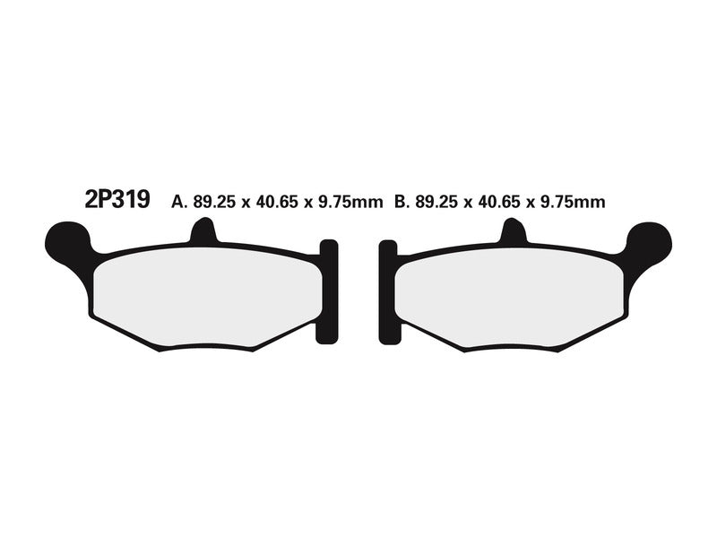 NISSIN ulične polu-metalne kočione pločice - 2P-319NS 2P-319NS 