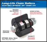 ALL BALLS Upper/Lower Chain Roller Black Suzuki LTR250R/500R / Honda CR250R/500R 79-5006