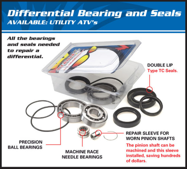 All Balls Differential Bearing & Seal Kit Polaris Sportsman 450/570 25-2105