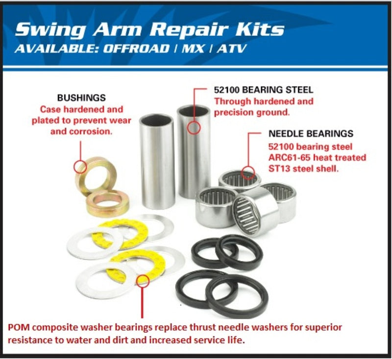 Sve kuglice zamahne rukom za popravak ruke Suzuki RM125/RM250/RMX250 28-1045