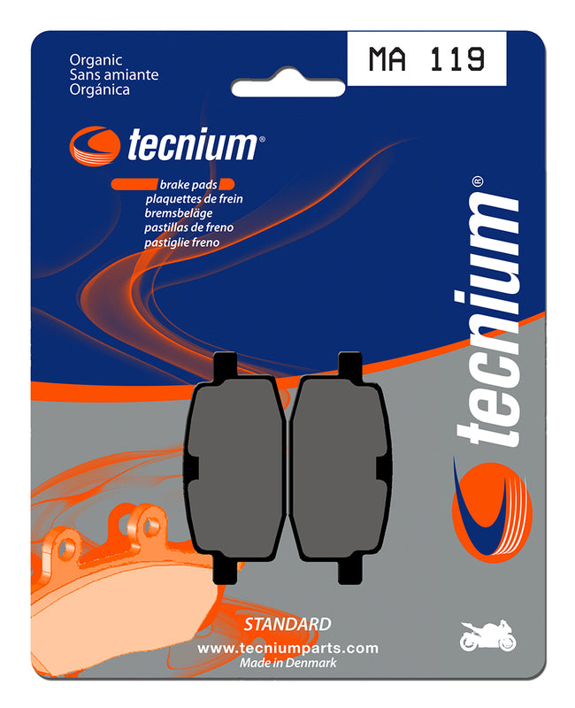 Tecnium Street Organic Brake Pads - MA119 1043792