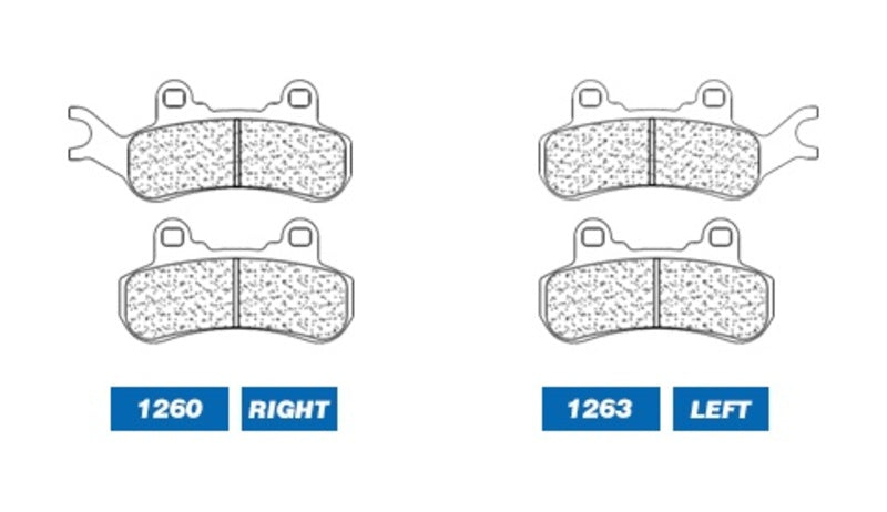 CL BRAKES ATV Sintered Metal Brzdové obloženia - 1260ATV1 1260ATV1 