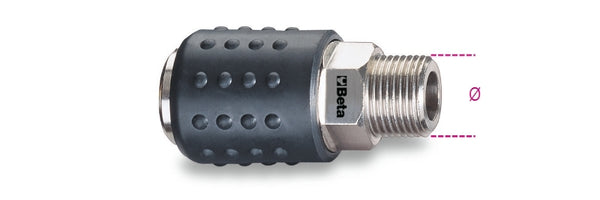 Beta Quick 1/4 '' Univerzalni spoj za zrak s kuglicama 019170001