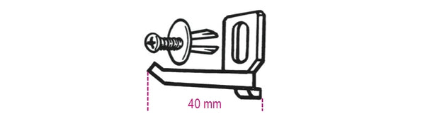 Beta Hook + Screws Kit for Shop Furniture 088880119