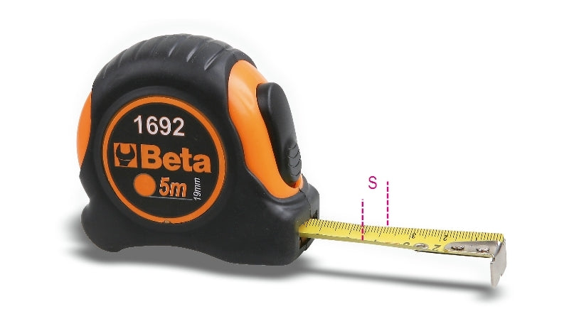 BETA 3m Measuring Tape ABS Casing Steel Tape Precision Class II 016920053