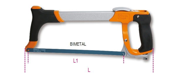 Beta Hacksaw Frame With Quick Release Blade Attachment System 017260050