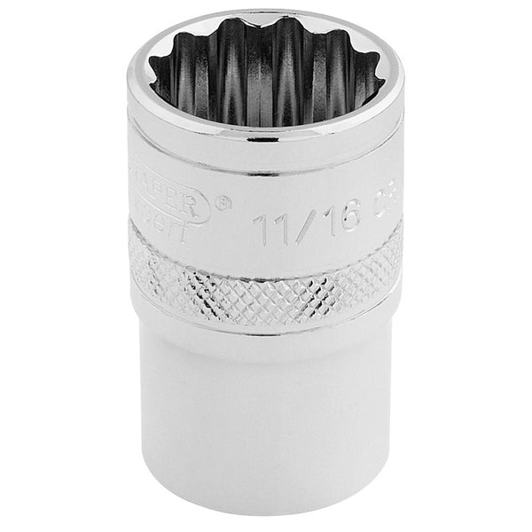 Draper 1/2 '' Drive Soces 12 punkti 11/16 '' 33644.0