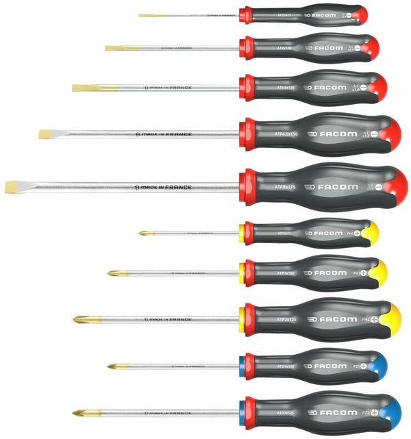 Facom Protwist® Screwdrivers Set - 10 pieces atw.j10pb