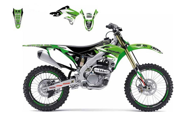„Blackbird Dream“ grafika 3 grafikos rinkinys „Kawasaki KX500 2417E“