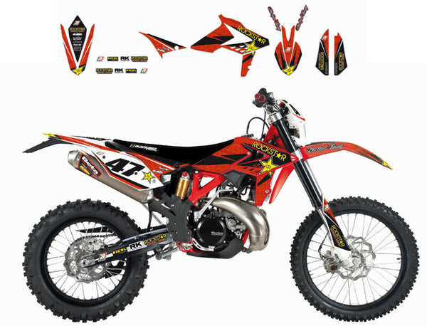 „Blackbird Rockstar Energy“ grafikos rinkinys Beta RR 2T/4T 2B03L