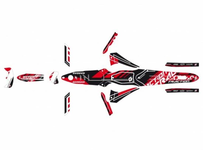 Blackbird Traction Stickers Kit Gas TXT Pro 125/200/250 2T13E