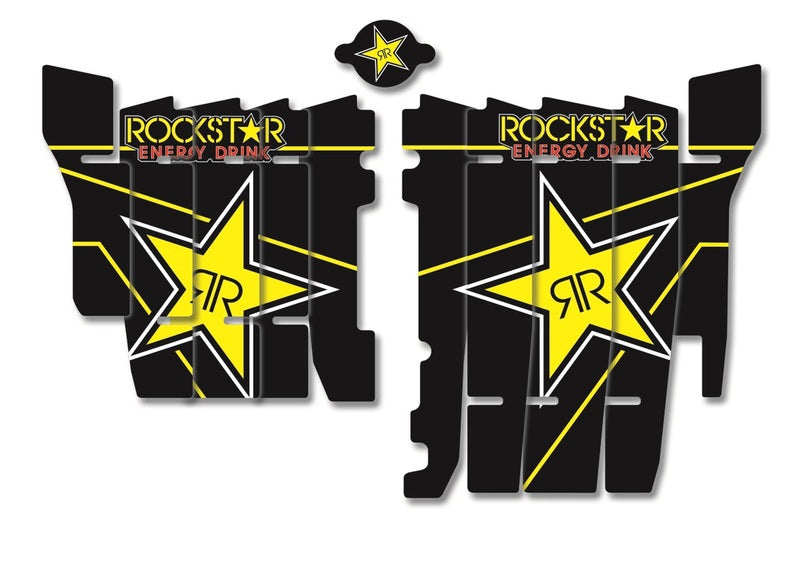 Blackbird Rockstar Energy Radiator Louvers Graphic Kit Honda CRF250R A107L