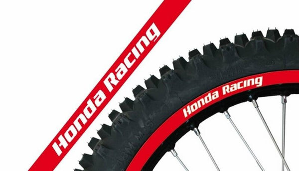 „Blackbird“ replika „Honda Racing Wheel“ grafikos lipdukai raudona universali 5068r/60