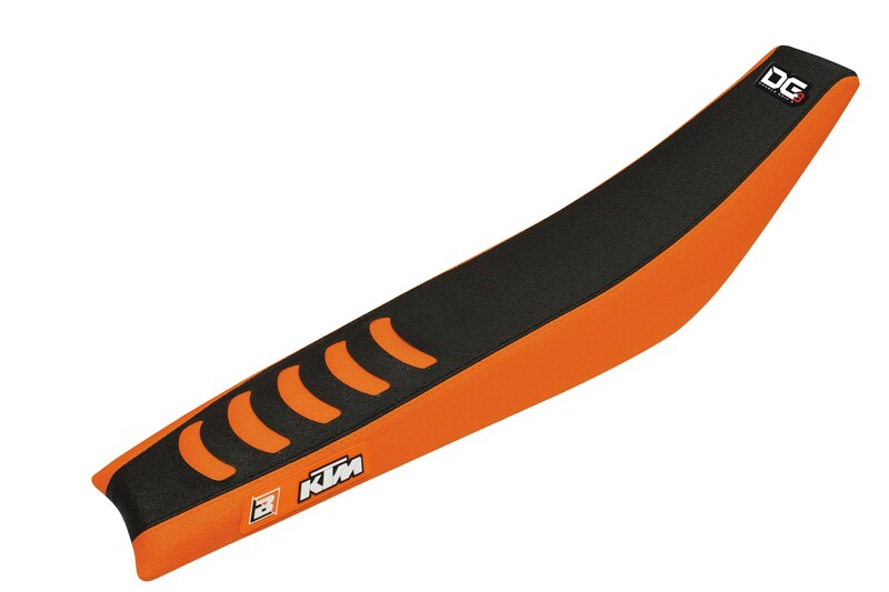 Blackbird Double Grip 3 Seat Cover Black/Orange KTM 1524H