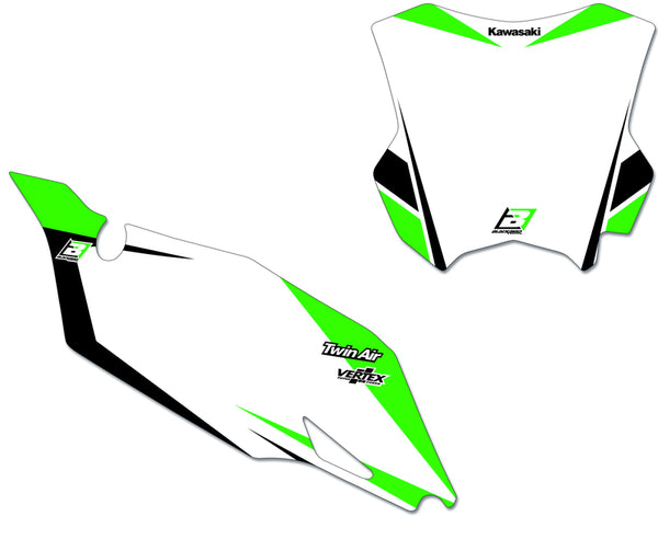 „Blackbird“ grafinės plokštės lipdukai „Kawasaki KX250F 6409N“