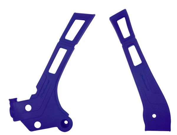 Police Port Frame Cover Blue Yamaha YZ125/250 8466700002