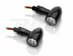 V PARTS Aluminium LED Bakljus &amp; Blinkers – Svart/Klar Lins | Universal | ST-01262-1LED (Par)