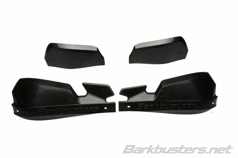 Barkbusters VPS MX Handguard Plast sada iba čierna na čiernej s deflektorom VPS-003-01-BB