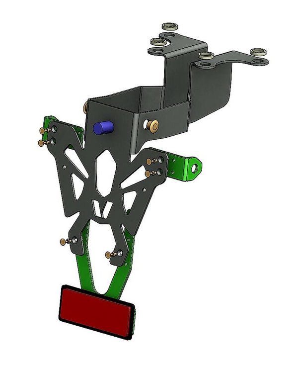 V Partiju numura zīmes turētājs melns Suzuki GSR750 C8-SPS002