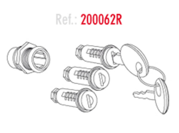 Shad Sh26/36/37/48/59 Spare Lock System 200062R