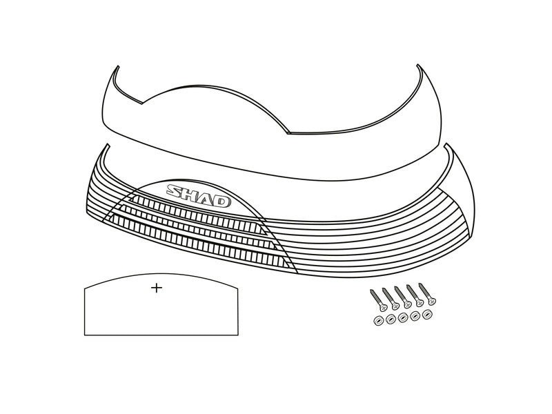 Shad SH46 Reflektori crveni D1B465car