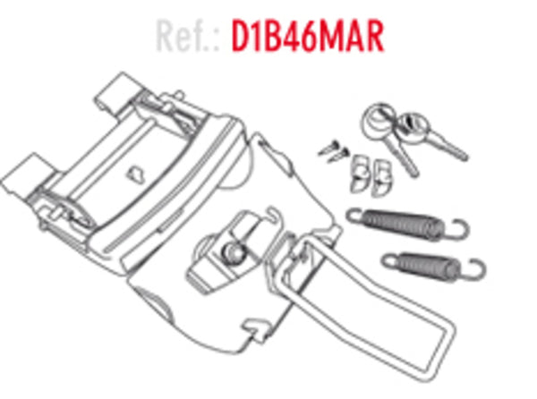 SHAD SH46/45/40/39 Spare Locking Mechanism D1B46MAR 
