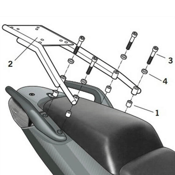 Shad Top Master Fitting Set - Honda H0CB10st