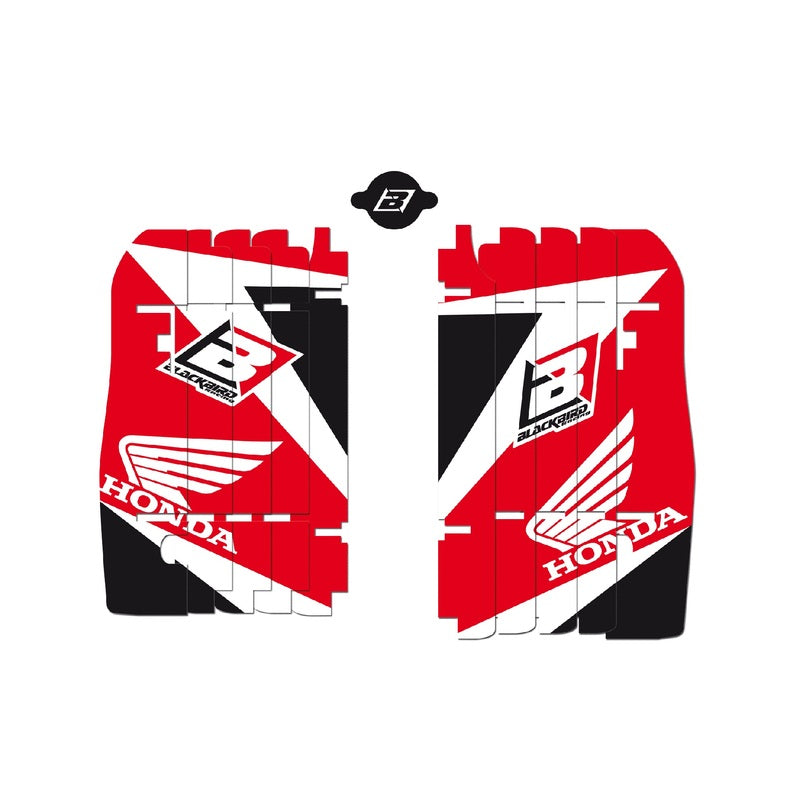 Blackbird Radiator Louvers Graphic Kit Red Honda CRF250R A102E