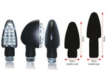 Bihr Triangle LED Indicators Short Black Universal01-070SBK