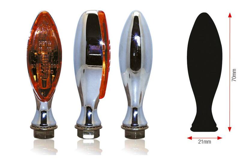 Bihr Elise Indicators Chromed Metal Universal02-130Che