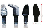 BIHR BOOMERANG LED indikatoriai juoda universalst-210