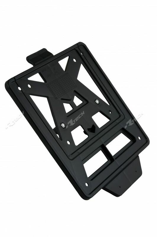 Racetech Licence Plate Holder Black R-Reprintnr0012