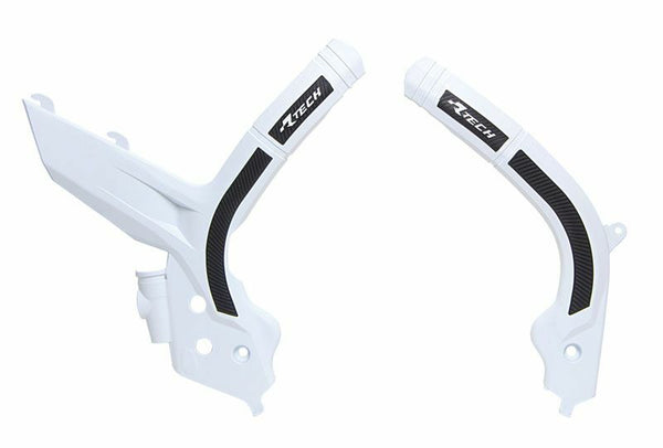 RaceTech bi-materijalni čuvar okvira White/Crna r-prottmbnnr2