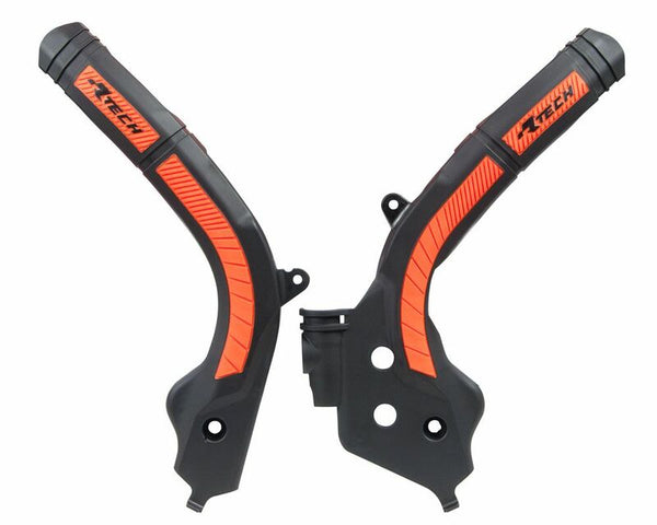 RaceTech bi-materijalni čuvar okvira Black/Orange r-prttmnrar1