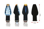 Bihr Design LED Indicators Short Black Universal008-1
