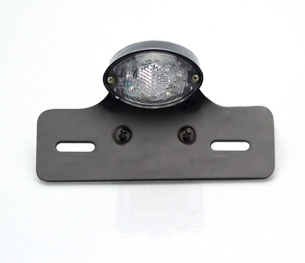 V Partita Ogan Rear Light ar licences platformu turētājs melnais universāls 034-1-BR