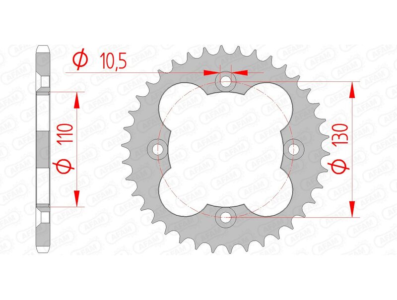 AFAM STEEL STANDARDNI STRANI SPROK 10318 - 520