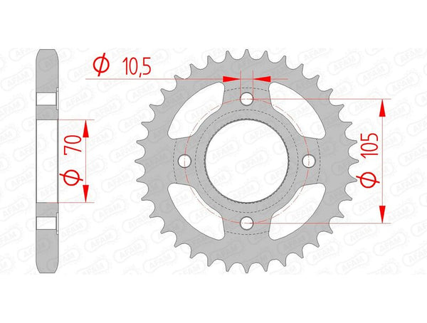 AFAM STEEL STANDARDNI STRANI SPROPET 10401 - 530 10401-36