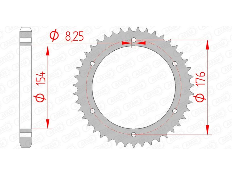 AFAM STEEL STANDARDNI STRANI SPROK 10607 - 530