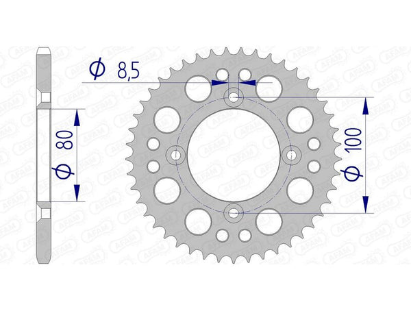 AFAM ALUMINUM ULTRA-LIGHT REAR SPROPET 11101-420 11101N-36