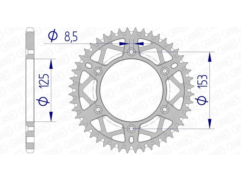 AFAM aluminij ultra -svjetla stražnji Spropet 11212 - 520