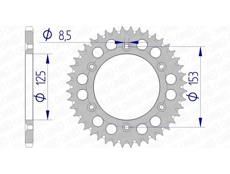 AFAM aluminij ultra -svjetla stražnji Spropet 11212 - 520