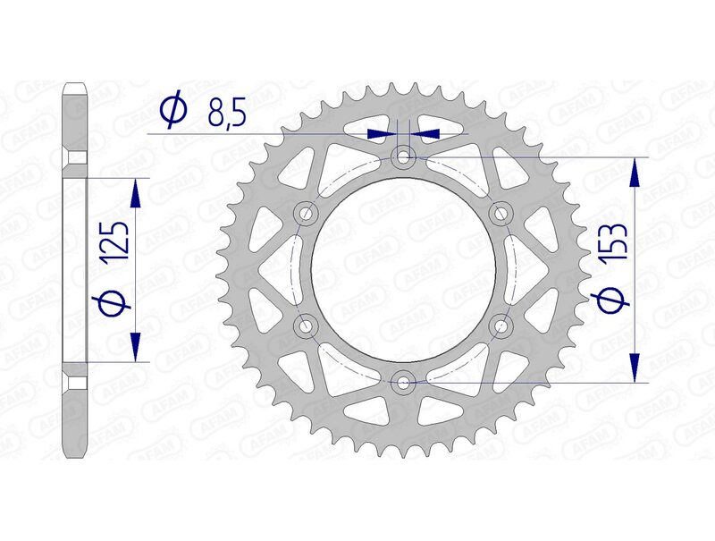 AFAM aluminij ultra -svjetla stražnji Spropet 11212 - 520